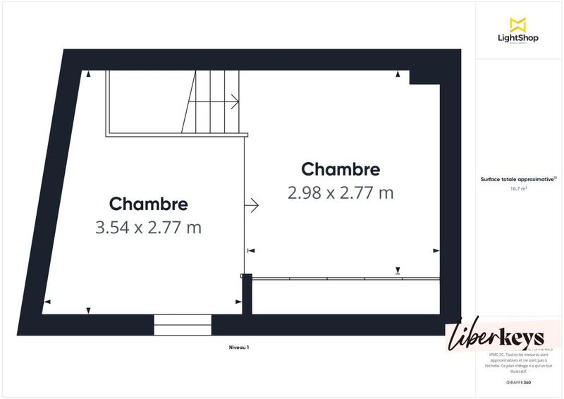 Studio - 42 m² - 1 pièce