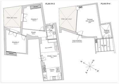 Appartement - 59 m² - 3 pièces