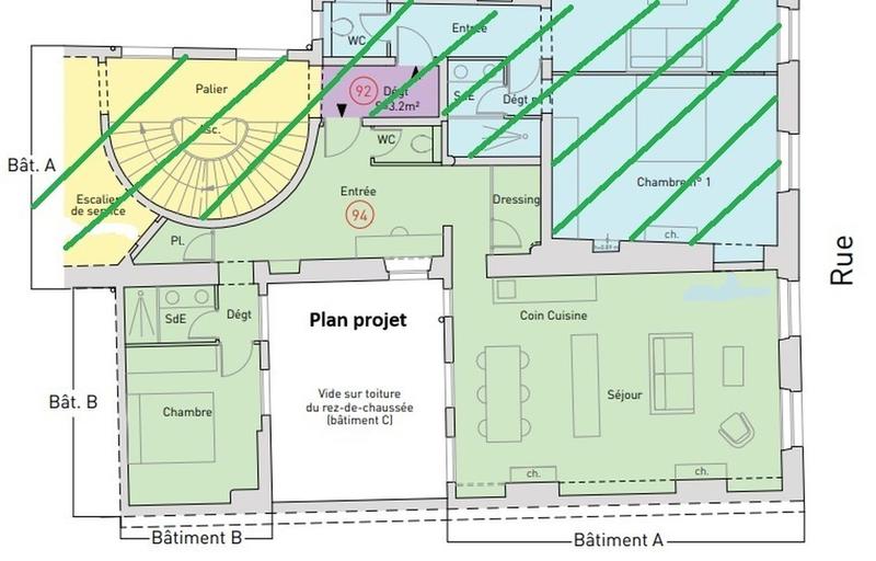 Appartement - 70 m² - 3 pièces