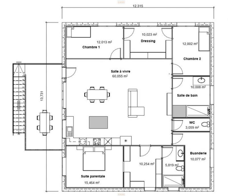 Terrain constructible - 700 m²