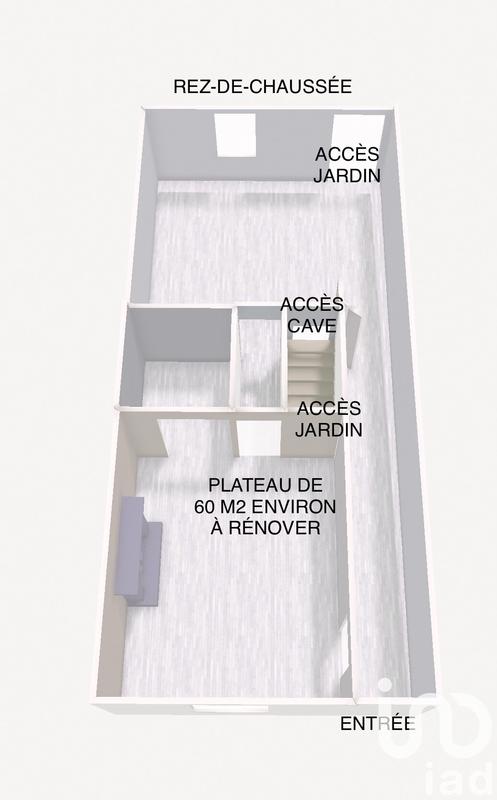 Maison de village - 120 m² - 1 pièce