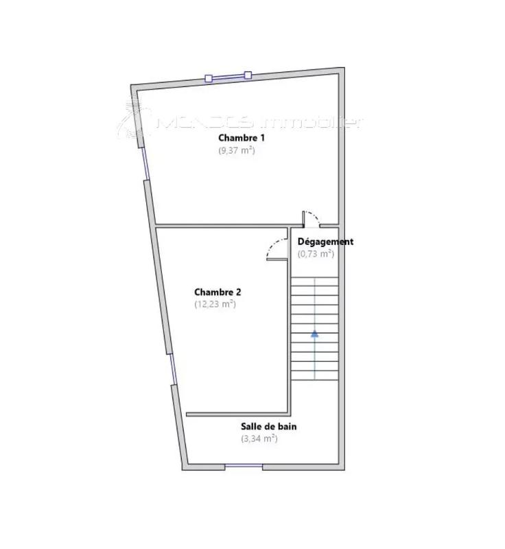 Maison de village - 74 m² - 4 pièces