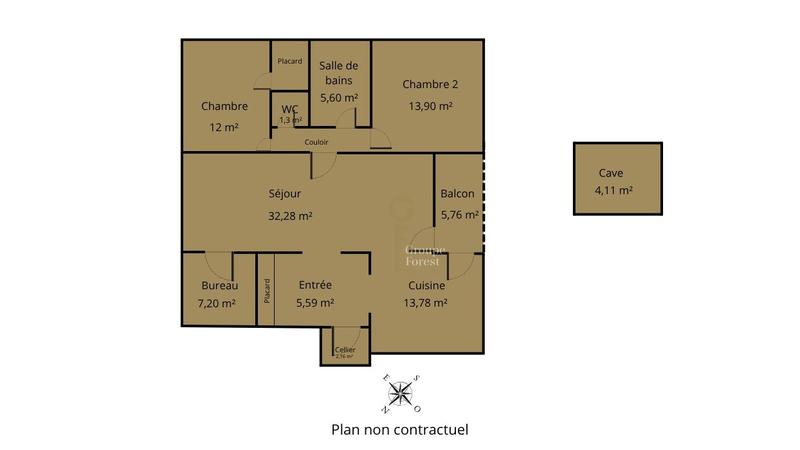 Appartement - 97 m² - 4 pièces