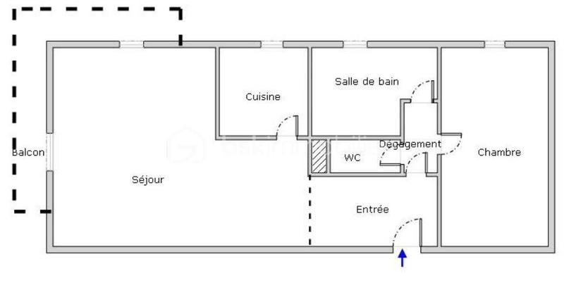 Appartement - 48 m² - 2 pièces