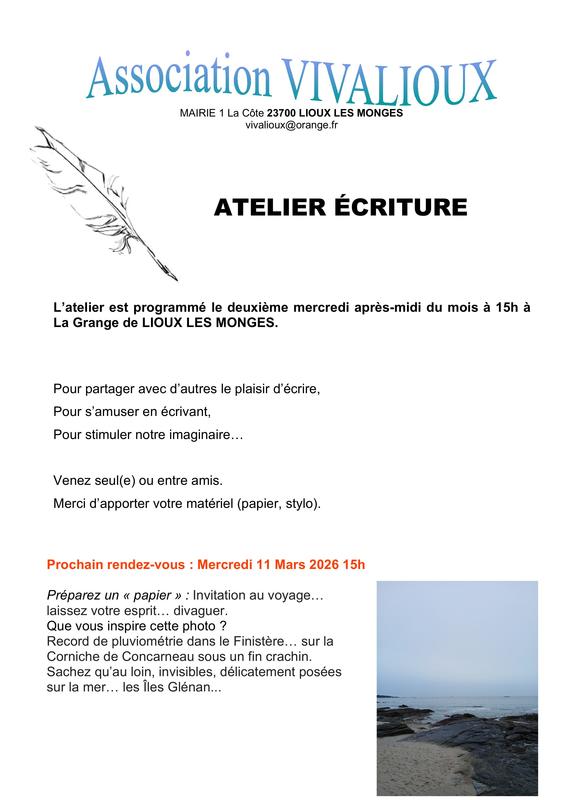 Atelier Ecriture