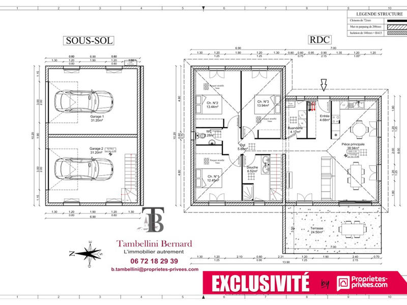 Terrain constructible - 1 304 m²