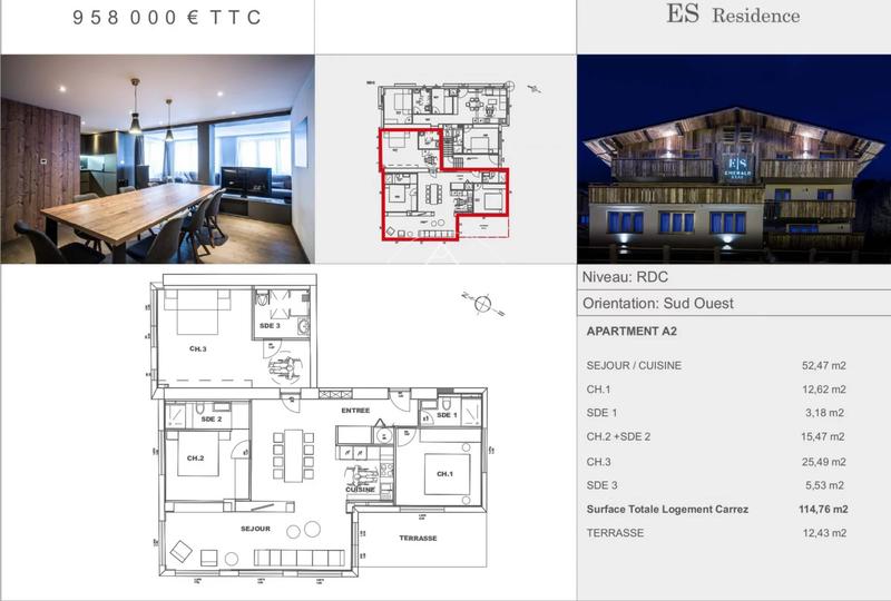 Appartement - 114 m² - 4 pièces