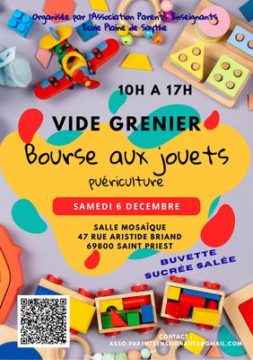 Bourse aux jouets, puériculture - vide grenier