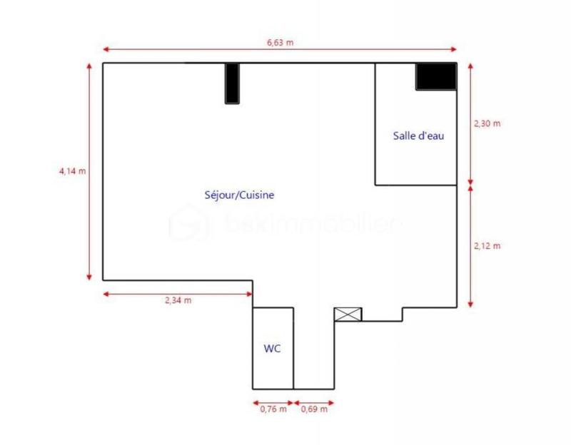 Appartement - 30 m² - 1 pièce