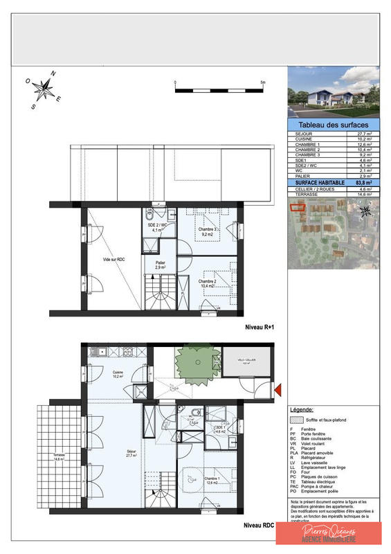 Maison - 84 m² - 4 pièces