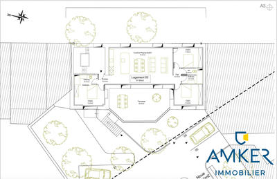 Appartement - 100 m² - 5 pièces