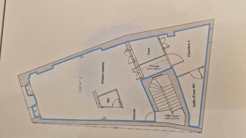 Appartement - 60 m² - 2 pièces