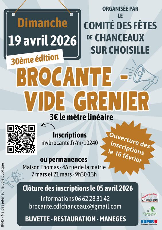 30 ème brocante - vide grenier du comité des fêtes