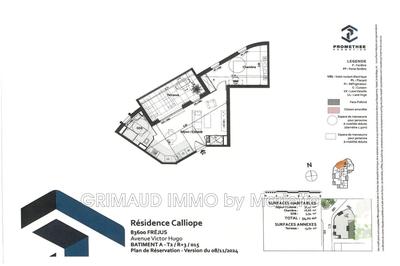 Appartement - 55 m² - 2 pièces