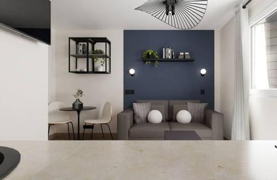 Studio - 19 m² - 1 pièce