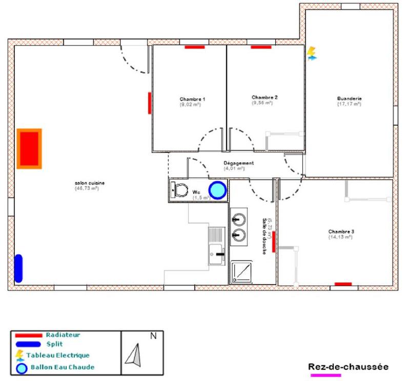 Villa - 100 m² - 4 pièces