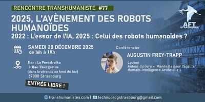 Conférence : 2025, l’avènement des robots humanoïdes.