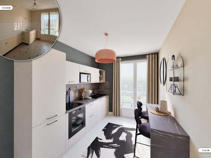 Appartement - 65 m² - 3 pièces