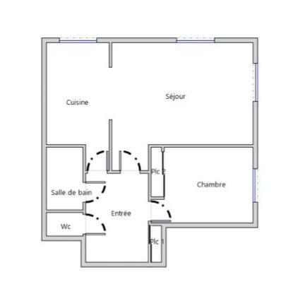 Appartement - 52 m² - 2 pièces