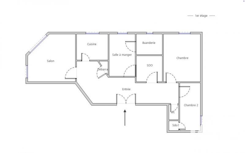 Appartement - 81 m² - 3 pièces