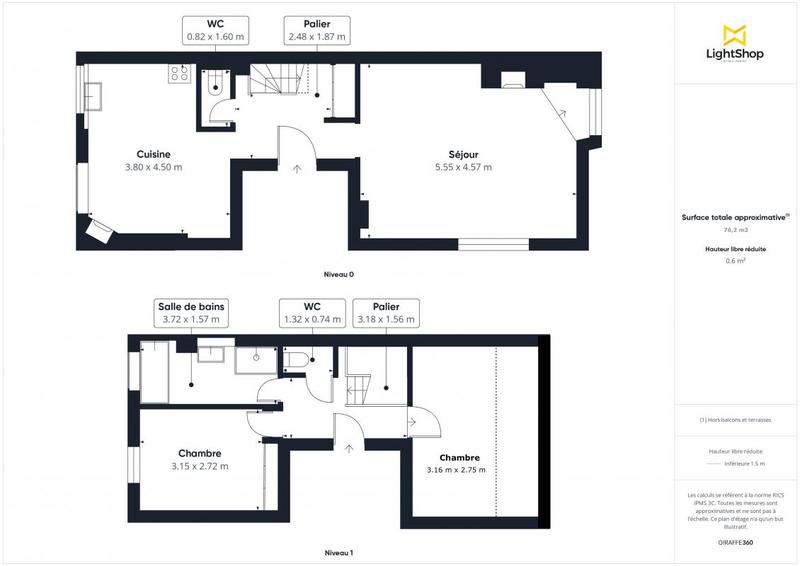Appartement - 76 m² - 4 pièces