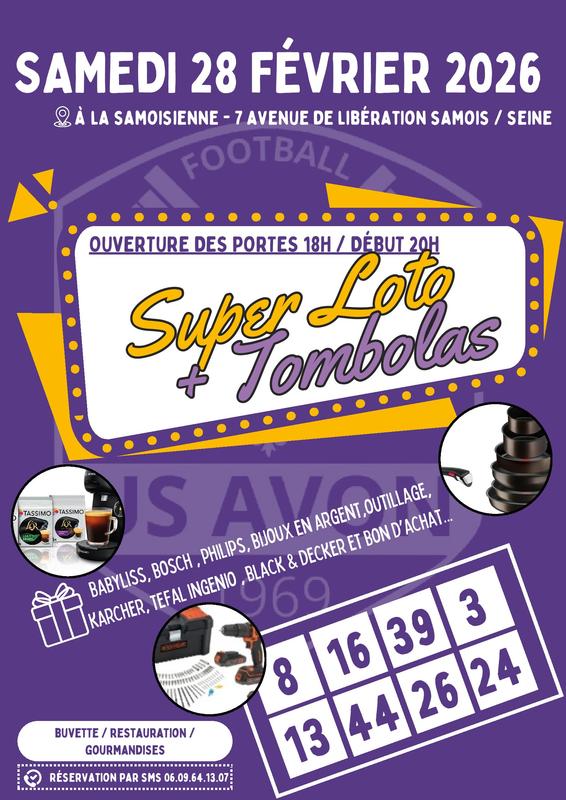 Super Loto - U.S. Avon Football - 28/02/2026 - Samois sur seine