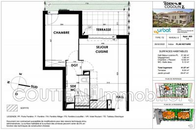 Appartement - 41 m² - 2 pièces