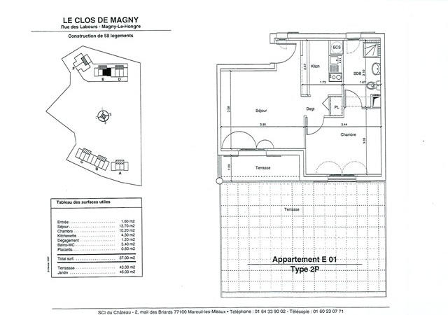 Appartement - 37 m² - 2 pièces