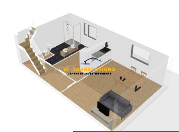 Appartement - 89 m² - 3 pièces