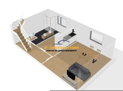 Appartement - 89 m² - 3 pièces