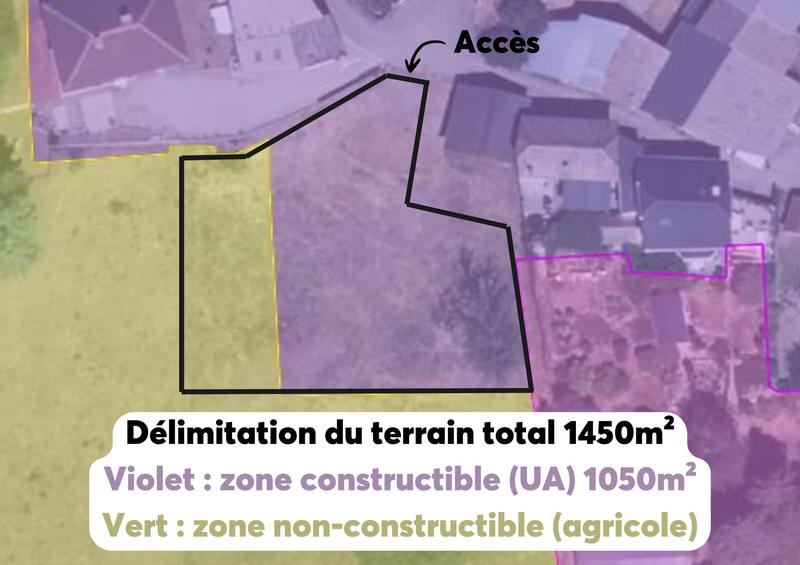 Terrain - 1 450 m²