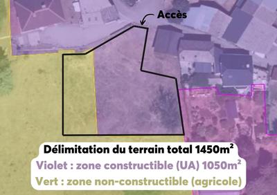 Terrain - 1 450 m²