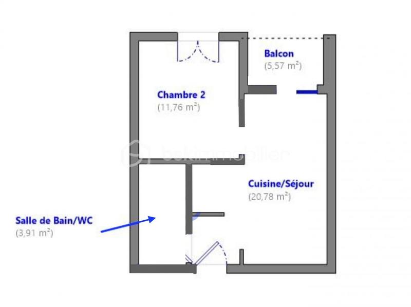Appartement - 36 m² - 2 pièces