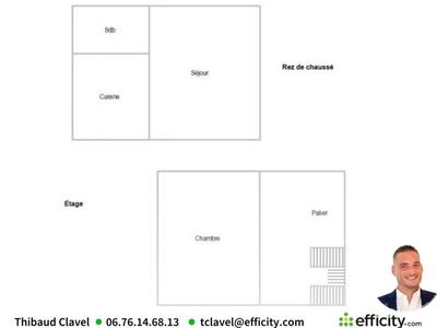 Maison - 40 m² - 3 pièces