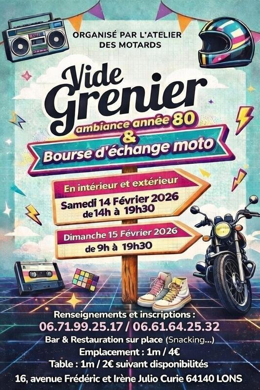 Vide grenier - bourse d'échange moto