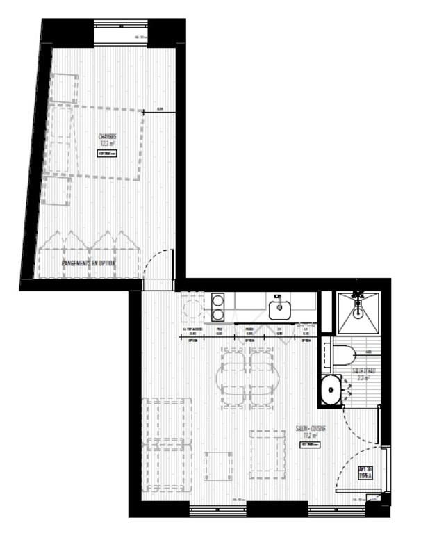 Appartement - 32 m² - 2 pièces