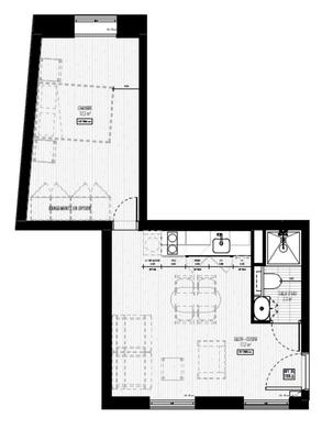 Appartement - 32 m² - 2 pièces