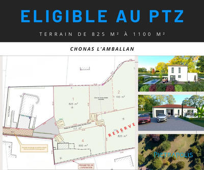 Terrain - 825 m²