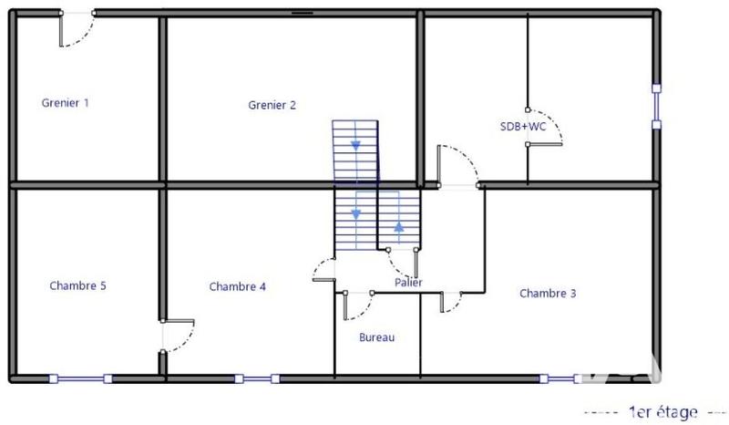 Maison de ville - 168 m² - 8 pièces