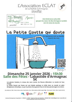 Théâtre en musique : la Petite Goutte qui doute