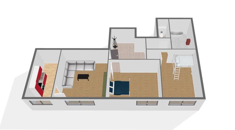 Appartement - 58 m² - 3 pièces