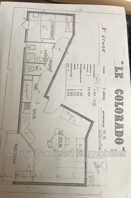 Appartement - 35 m² - 2 pièces