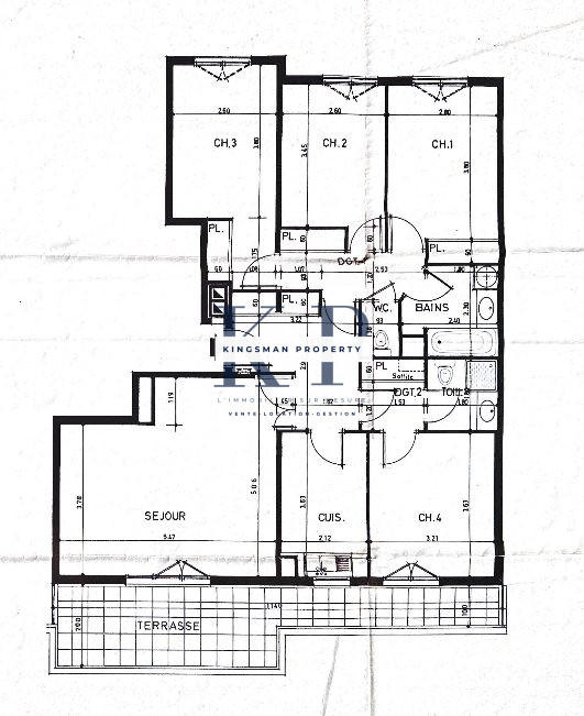 Appartement - 113 m² - 5 pièces