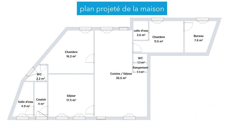 Maison - 100 m² - 4 pièces
