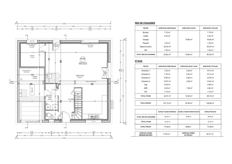 Maison - 110 m² - 4 pièces