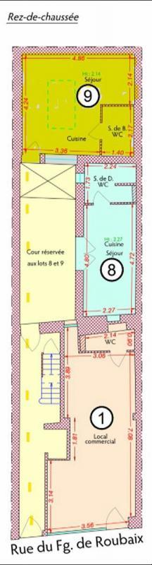 Studio - 20 m² - 2 pièces