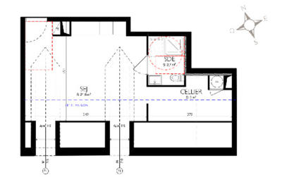 Appartement - 21 m² - 1 pièce