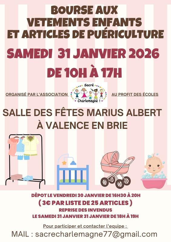 Bourse aux vêtements et objets de puériculture