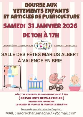 Bourse aux vêtements et objets de puériculture
