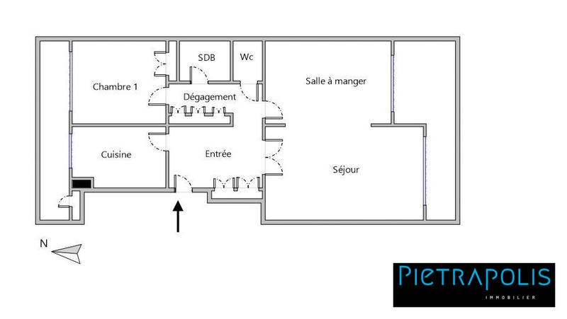 Appartement - 83 m² - 3 pièces